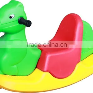 Tri-color Children Plastic Rocking Horse thumbnail-1