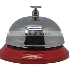Dinner Call Bell for Various Service Calling A12-D02 3.5" Diameter Silver Plated (A654) thumbnail-1