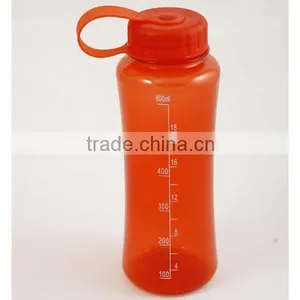 600ml Wholesale Red Plastic PCTG Bottle thumbnail-1