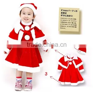 High Quality Sexy Santa Children Christmas Costume thumbnail-1