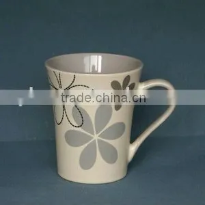 Porcelain Coffee Mug With Flower Printing thumbnail-1