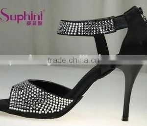 Glamourous and Sexy Small Open Toe Tango Dancing Shoes thumbnail-1