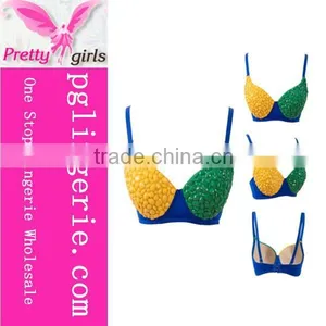 Sexy Ladies Bra Studs Punk Push-Up Bra Spikes thumbnail-1