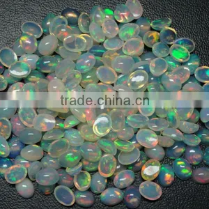 6x8Ethiopian Opal Cabs, ++AAA Quality, Good Color thumbnail-1