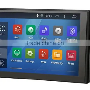 Android 4.4.4 Stereo Unversal Car GPS of 2 DIN 101mm*176mm 7 Inch Navi Radio Headunit Navi Free Map 1024*600 Screen 1.6G CPU thumbnail-1