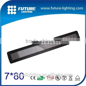 Indoor 7*80dots Pitch7.62mm Control System IR Remote & RS232 Led Dispaly for Bus Programmable Led Sign thumbnail-1