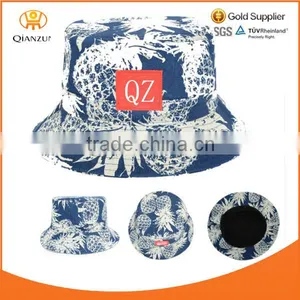 New Boonie Blue Denim Jean Bucket Hat Fruit Washed Fishing Cap thumbnail-1