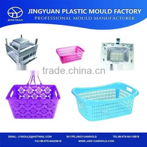 2014 China New Design of Plastic Picnic Storage Basket Injection Mold/picnic Basket With Handle Mould Manufacturing thumbnail-1