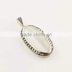 Wholesale Silver Jewelry Thailand Birth Stone Pendant Fit Silver 925 Necklace thumbnail-1