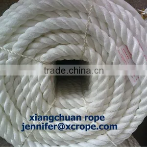 32mm 220M White Polyamide Yarn Rope/mooring Rope/3 Strands pp Fiber /polyester Rope Dia6mm-135mm thumbnail-1