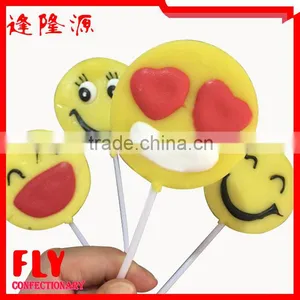 Decorative Smiley Face Design Emoji Lollipop thumbnail-2