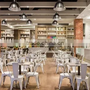Colorful Fashion Stacking Dining Metal Chair thumbnail-6
