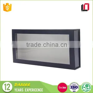 China Manufacturer Custom Logo Printed Magnetic Closure Gift Packaging Box With Clear Lid thumbnail-5