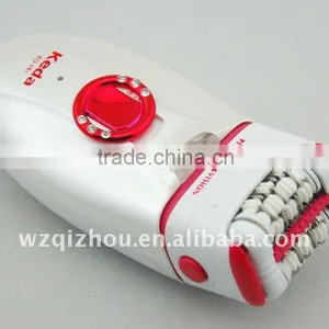 Red Rechargeable Lady Shaver and Epilator thumbnail-1