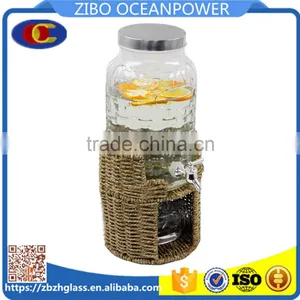 6L Drink Glass Dispenser Grass Base thumbnail-1