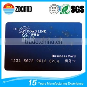 Custom Printing Embossed Number Pvc Card Manufaturer thumbnail-2