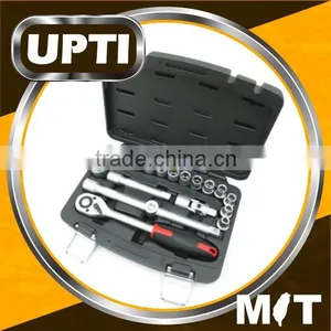 Taiwan Made High Quality Professional 19pcs 1/2" Dr. Socket Set Socket Wrench Set Hand Tool Set thumbnail-1