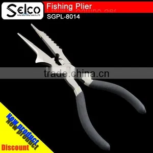 Fishing Accessories Wholesale Fishing Pliers High Grade Germany Type Nickle Plated Long Nose Plier Long Nose Clamp Pliers thumbnail-1