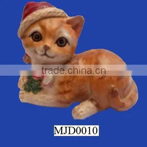 Custom Plaster Cute Animal Cat Figurines thumbnail-1