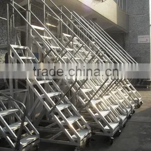 Family& Warehouse Use ECO-friendly Aluminum Alloy Mobile Platform, Aluminum Stairs thumbnail-1
