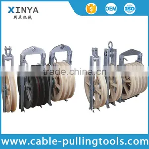 5 Bundled Cable / OPGW Conductor Pulley for Power Line Construction 800mm2 , Rubber Covered thumbnail-1