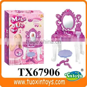 Kids Dressing Table With Mirror, Children Dressing Table thumbnail-1