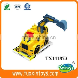 Plastic Friction Excavator Vehicle Toy Cute Design for Kids thumbnail-1