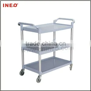 Grey Color Moblie Restaurant And Hotel Serving Cart/Food Service Trolley Prices/Food Service Cart With Wheels thumbnail-1