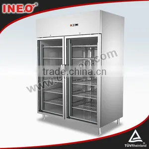 1285L Vertical Glass Door Freezer/Glass Door Freezer Display Cabinets/Upright Glass Door Freezer thumbnail-1