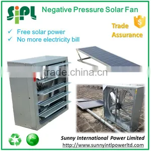 Industrial Ventilation Fan High Power Exhaust Fan Powered by 250 Watt Solar Panel thumbnail-1
