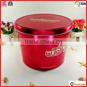Custom Design Glossy Metal Print Popcorn Tin Packing Cans thumbnail-1