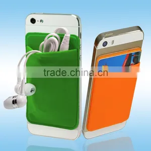 Promotion Washable Cellphone Lycra Wallet With Custom Logo thumbnail-3