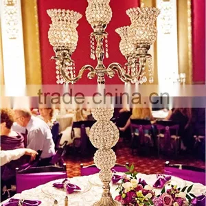 CRYSTAL CANDELABRA CENTERPIECE FOR WEDDING, 2015 WEDDING CRYSTAL CANDELABRA thumbnail-1