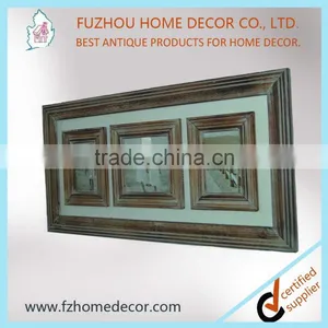 Wooden Photo Frame Wall Art With Multi Openings and Hooks thumbnail-6