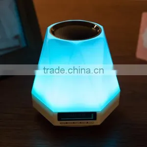 Colorful Dazzle LED Light Mini Crack Bluetooth Speaker With LED Clock thumbnail-3