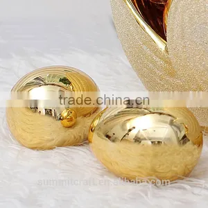 High Quality Golden Electroplated Decorative Artificial Egg thumbnail-4
