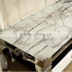 Stone TV Stand Stainless Steel Legs With Drawer thumbnail-5