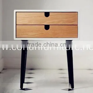 Stylish Solid Wood Corian Shelved Living Room Bedside Cabinets thumbnail-2