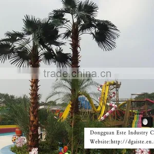 Home and Outdoor Garden Edging Decoration 1ft to 33ft or 1m to 10m Height Artificial Fiberglass Palm Tree EZLS08 0806 thumbnail-3