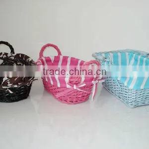 Handmade Wicker Empty Food Fruit Basket thumbnail-2