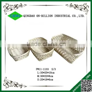 Bulk Cheap White Wicker Bread Basket for Sale thumbnail-1