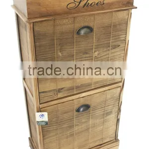 Home Furniture 2-door Shoe Storage Cabinet Shoe Cabinet thumbnail-5