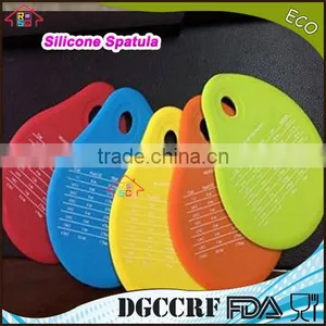 NBRSC Silicone Pastry Cutter Cream Measuring Unit Silicone Bowl Scraper Pot Pan Cleaning Baking Kitchen Tool thumbnail-1