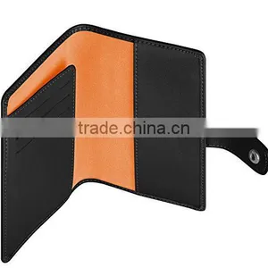Customized Personalized Black Grain Leather Passport Holder With Card Slot thumbnail-5