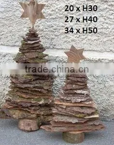 Natural Wooden Hanging Christmas Ornaments Decoration thumbnail-3