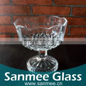 Beautiful Flower Shape Crystal Glass Candy Bowl/Ice Cream Bowls thumbnail-1