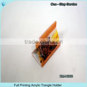 Full Printing Triangle Acryic Menu Holder for Restaurant thumbnail-1