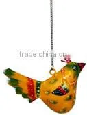 IRON PAINTED HANGING BIRD thumbnail-1
