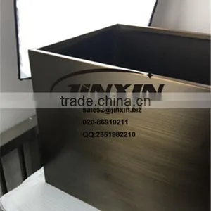 JINXIN Stainless Steel Planter Box Stainless Steel Flower Pot Antique Bronze Polish thumbnail-4