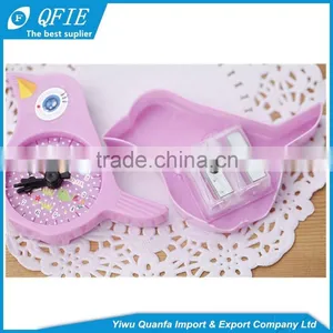 Hot Selling Promotional Kid's Gift Plastic Lovely Animal Pencil Sharpener Wth Double Hole thumbnail-5